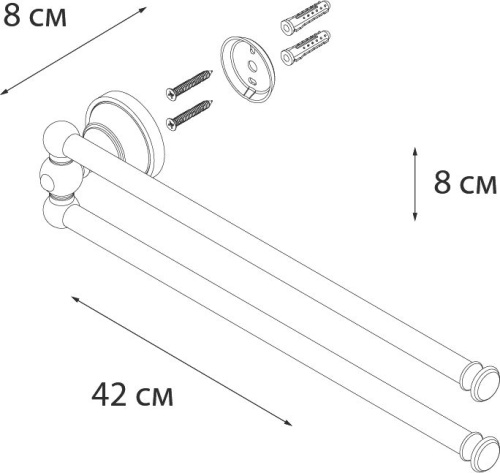 Полотенцедержатель Fixsen Bogema FX-78502A фото 2