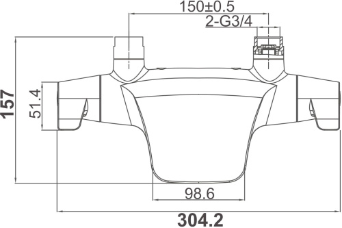 25 900 руб. Термостат D&K Bayern Potsdam DA2143201 для душа фото 4 Термостат D&K Bayern Potsdam DA2143201 для душа фото 4