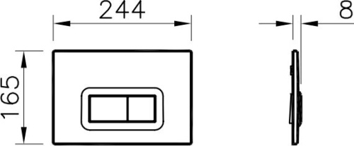 Комплект VitrA Normus 9773B003-7200 кнопка хром фото 4