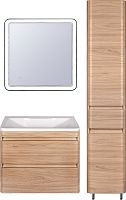 Мебель для ванной Style Line Атлантика 90 Люкс Plus, подвесная, ясень перламутр