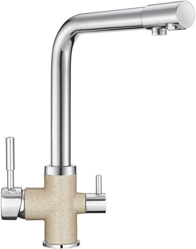 Смеситель Granula GR-3015 для кухонной мойки, пирит