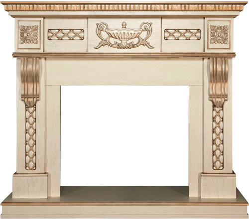 Портал Royal Flame Corsica, слоновая кость с патиной, 128 см,для очагов Dioramic 28 LED FX и Jupiter FX New