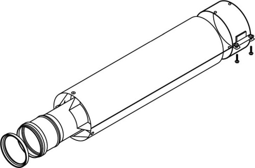 Удлинение дымохода Protherm 60/100 мм (высота: 0,5 м)