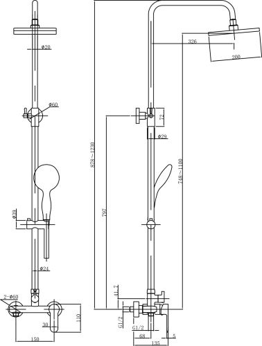 Душевая стойка Aquanet Passion S2 фото 2