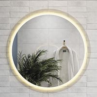 Зеркало Cersanit LED 012 design 72 см, с подсветкой, круглое