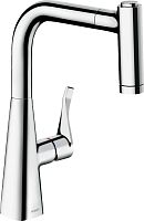 Смеситель Hansgrohe Metris M71 73800000 для кухонной мойки, хром