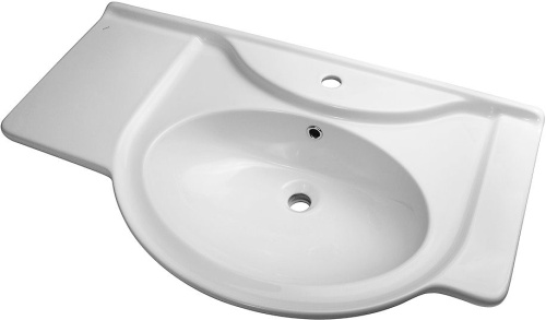 Мебель для ванной Бриклаер Бали 90 венге, белый глянец, R фото 8
