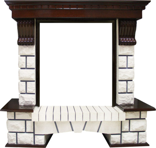 Портал Royal Flame Pierre Luxe темный дуб