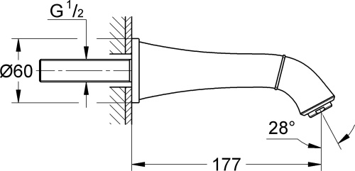 Излив Grohe Grandera 13341000 фото 2