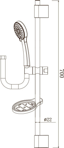 2 713 руб. Душевой гарнитур Olive'S BD02 фото 2 Душевой гарнитур Olive'S BD02 фото 2