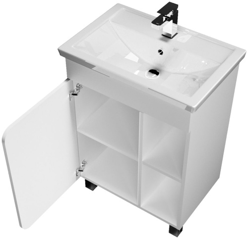 Мебель для ванной 1MarKa Nuvo 60Н напольная, белый глянец фото 2