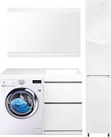 Мебель для ванной Style Line Даллас 115 Люкс Plus напольная, белая