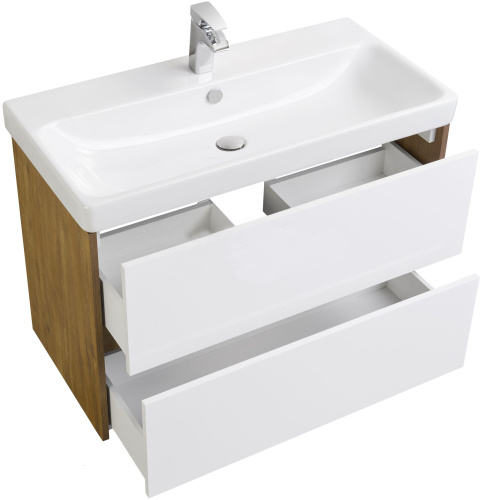 Мебель для ванной AQUATON Сканди 90 дуб рустикальный фото 2