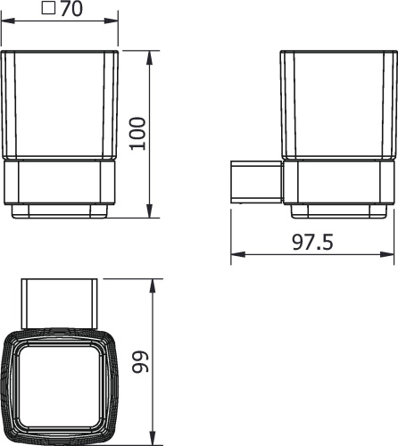 Стакан Langberger Black Edition 11311A-BP фото 2