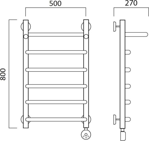 20 367 руб. Полотенцесушитель электрический Aquanerzh Трапеция с полкой R 80х50 фото 2 Полотенцесушитель электрический Aquanerzh Трапеция с полкой R 80х50 фото 2