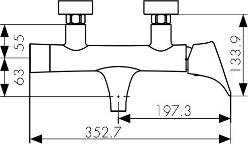 Смеситель Kaiser Calla 71022 для ванны с душем фото 5