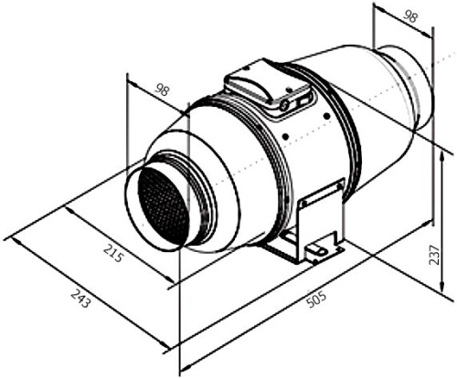 Вытяжной вентилятор Vents ТТ Сайлент-М 100 фото 3