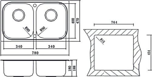 Мойка кухонная Oulin OL-S8905 фото 6