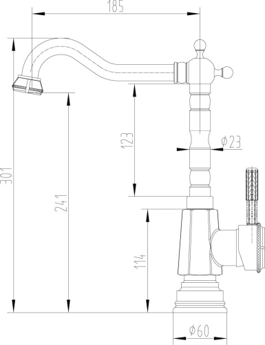 Смеситель Lemark Jasmine LM6605B для кухонной мойки фото 2