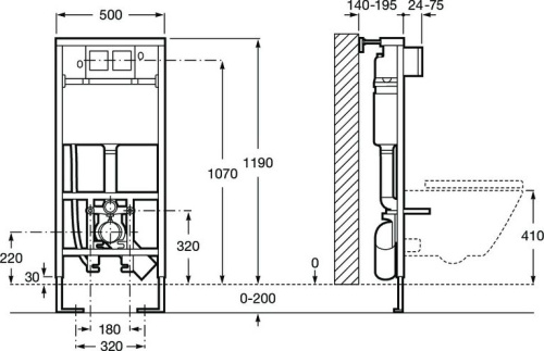 Система инсталляции для унитазов Roca Duplo Smart 890090800 фото 2