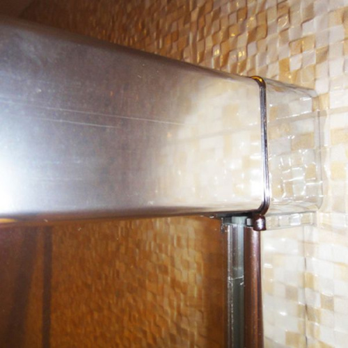Шторка на ванну GuteWetter Slide Pearl GV-862 правая 75 см стекло бесцветное, профиль хром фото 8