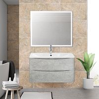 Тумба с раковиной BelBagno Acqua 90 подвесная, cemento verona grigio