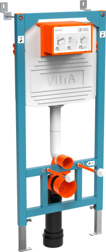 Система инсталляции для унитазов VitrA 800-2013 с кнопкой смыва, хром фото 5