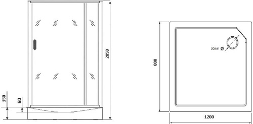 Душевая кабина Grossman GR272QR 120х80 см фото 7