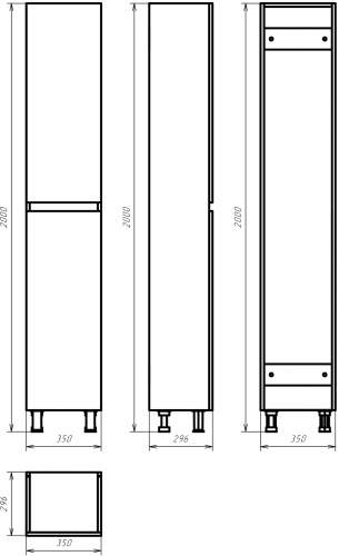 Шкаф-пенал Misty Фостер 35 фото 7 Шкаф-пенал Misty Фостер 35 фото 7