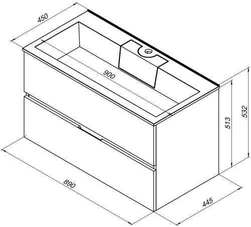 Мебель для ванной Aquanet Алвита 90 белая фото 5 Мебель для ванной Aquanet Алвита 90 белая фото 5