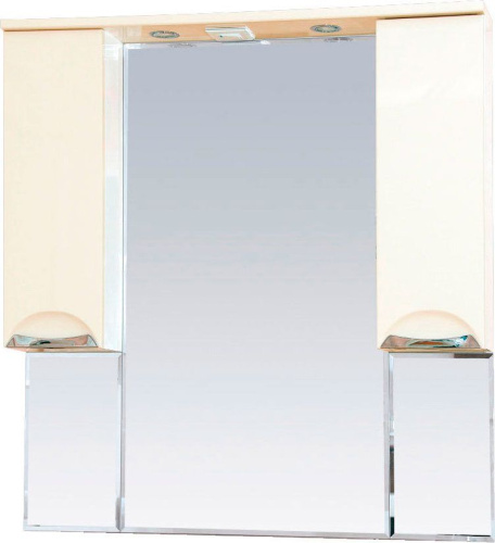 Зеркало Misty Жасмин 105 с подсветкой, бежевая эмаль