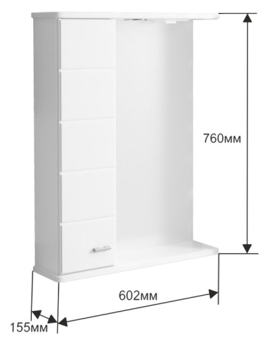 Зеркало СанТа Омега 60 L фото 5