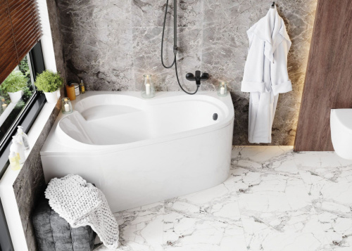 Акриловая ванна Vagnerplast Selena 150x100 L ультра белый Акриловая ванна Vagnerplast Selena 150x100 L ультра белый