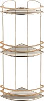 Полка Tekno-tel LM009G 3-ярусная, золотистая