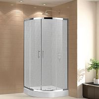Душевой уголок Cezares Eco ECO-O-R-2-80-P-Cr стекло punto