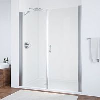 Душевая дверь в нишу Vegas Glass EP-F-2 185 08 01 R профиль глянцевый хром, стекло прозрачное