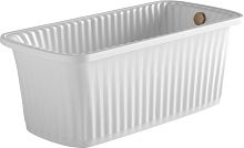 Ванна из искусственного камня Migliore Olivia 24361 174x80 белая, слив-перелив бронза