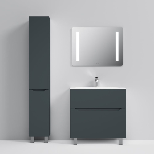 Мебель для ванной AM.PM Tender 80 напольная, графит Мебель для ванной AM.PM Tender 80 напольная, графит