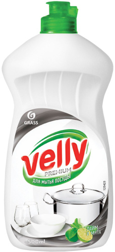 Средство для мытья посуды Grass Velly Premium лайм и мята, 0.5 л