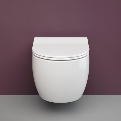 Унитаз подвесной Ceramica Nova Play CN3001 с микролифтом, безободковый фото 5