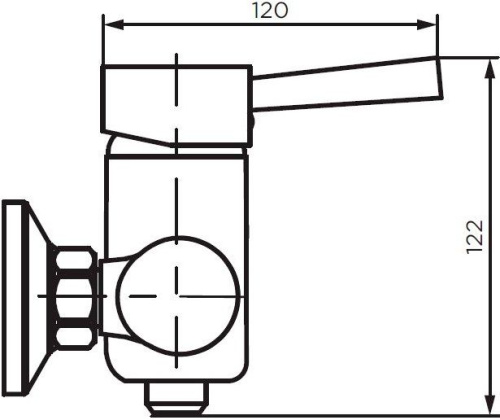 Смеситель Dorff Logic D3020000SS для душа фото 2