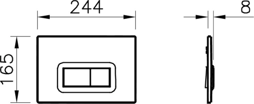 Комплект Система инсталляции VitrA 800-2014 с кнопкой смыва, черная + Чаша для унитаза подвесного VitrA Shift 7742B003-0075 белая глянцевая + Крышка-сиденье VitrA Shift 91-003-009 с микролифтом, петли хром фото 8