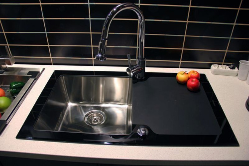 48 990 руб. Мойка кухонная Seaman Eco Glass SMG-860B фото 3 Мойка кухонная Seaman Eco Glass SMG-860B фото 3