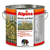 Эмаль Alpina Direkt auf Rost молотковая по ржавчине, для защиты металла