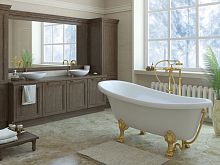 Ванна из искусственного камня Эстет Марсель 170x80 с ножками