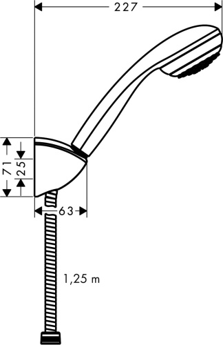 Душевой гарнитур Hansgrohe Crometta 85 27577000 хром фото 10