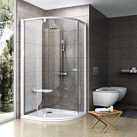 Душевой уголок Ravak PSKK3-80 Transparent, профиль и ручки белые