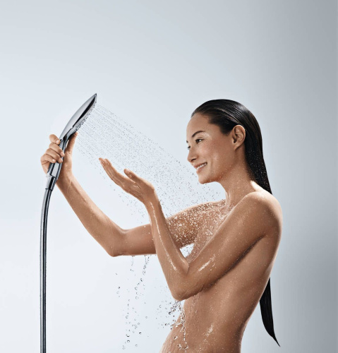 Душевая лейка Hansgrohe Raindance Select E 26551400 белый, хром фото 4