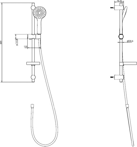 Душевой гарнитур Villeroy & Boch TVS00000400061 фото 2