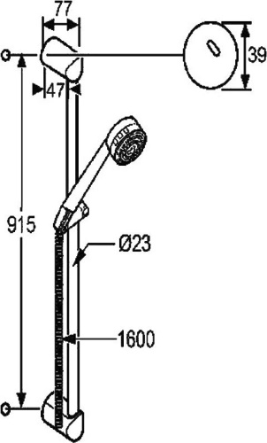 Душевой гарнитур Kludi Zenta 6084086-00 фото 4